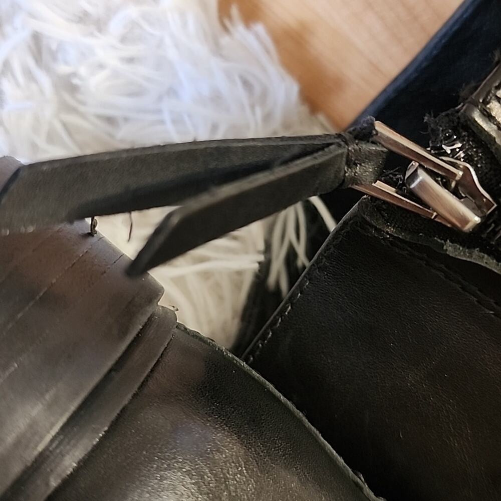 SAM EDELMAN FREDA TALL LEATHER RIDING BOOTS WOMENS SIZE 8.5 BLACK - Picture 15 of 16